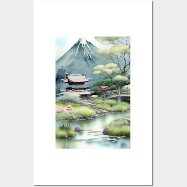 Japanese landscape Wall Art by IDesign23